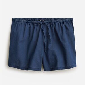 Jcrew Mini beach short in indigo cotton voile